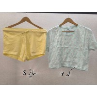 ست کراپ و شورتک زنانه H&M اصل | نخ پنبهای Cotton Original ست کراپ و شورتک زنانه H&M اصل | نخ پنبهای Cotton Original